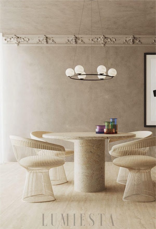 Lampa wisząca Tribeca z alabastru w stylu nowoczesnym