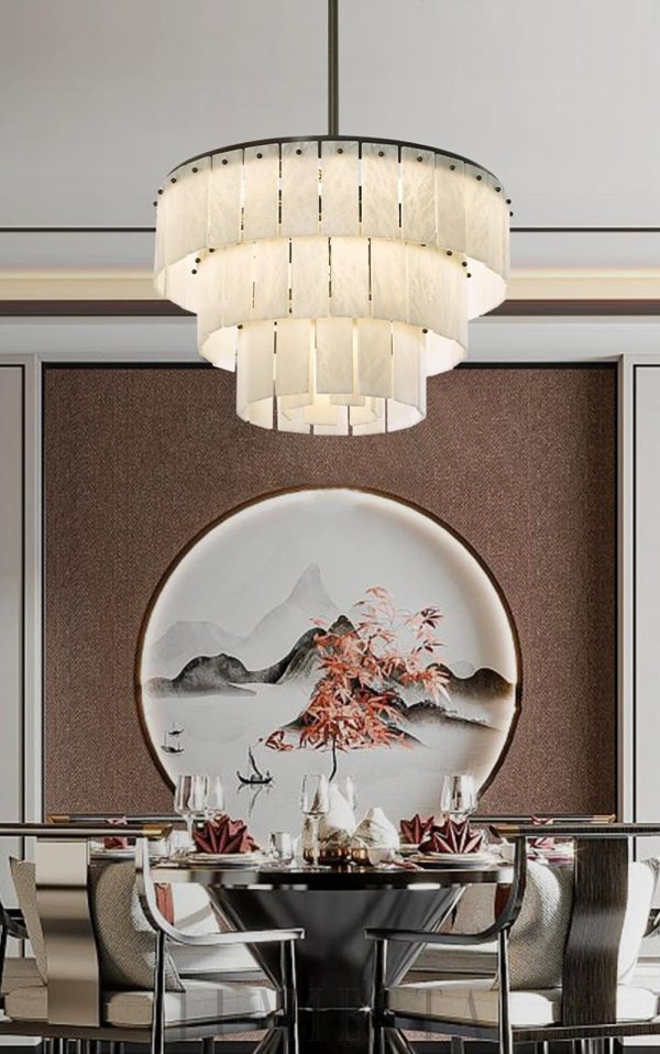 Kaskadowy żyrandol alabastrowy Type A 80x114cm