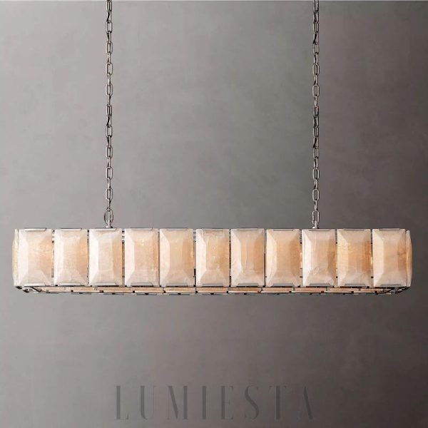 Harson Calcite - Nowoczesny żyrandol prostokątny 185cm