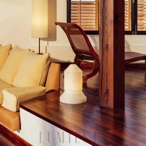 Babel - Lampa stołowa z alabastru w nowoczesnym stylu 30cm