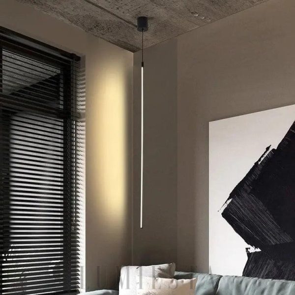 Nowoczesna wisząca lampa LED w minimalistycznym stylu