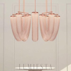 Serle - lampa wisząca w stylu nowoczesnym z miedzią