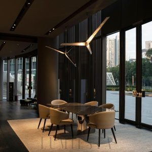 Lampa wisząca Fragment 10 chrom przezroczysta 37,5 cm