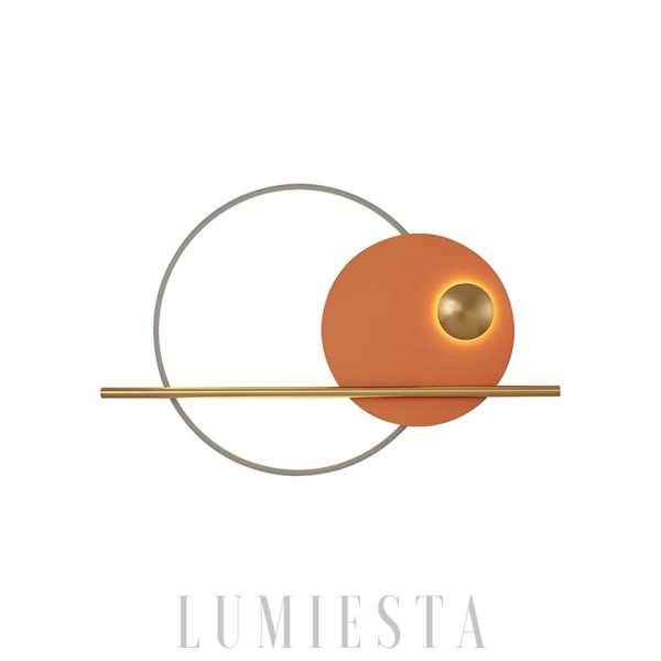 Sunset Nowoczesna podwójna lampa ścienna okrągła
