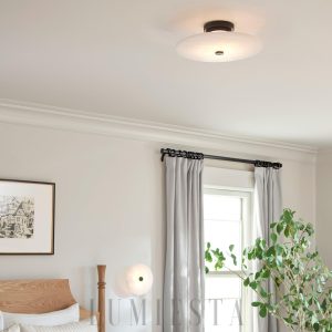 Ankeny - Lampa sufitowa Alabaster w kształcie okrągłym 20cm