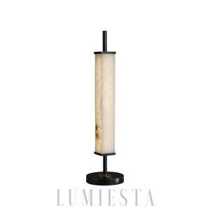 Serano - Alabaster mosiądz – ciepłe światło, 59 cm