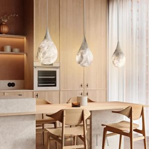 wm_1708610616214385372.jpg Dropp - Lampa wisząca z alabastru, kropla biała, 18×34 cm, 1-punktowa