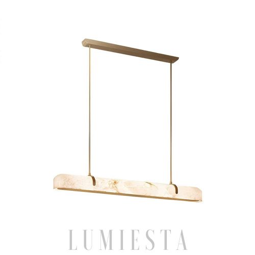 wm_17221076433576804782.jpg Yunika - Żyrandol z Alabastru - Mosiądz 90/120/150 cm – Elegancka lampa wisząca nad stół