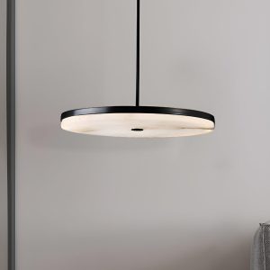 Manhattan - Alabaster okrągła czarno-biała Ø20/25/30 cm