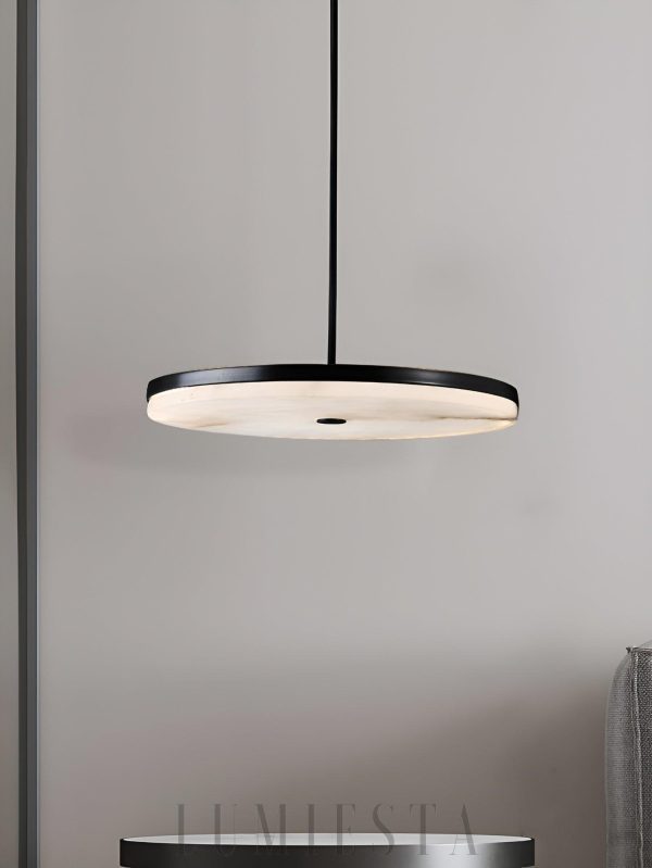 Manhattan - Alabaster okrągła czarno-biała Ø20/25/30 cm