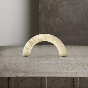 Jasper - Lampa stołowa alabastrowa biała 60cm