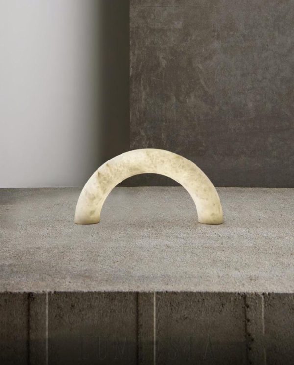 Jasper - Lampa stołowa alabastrowa biała 60cm