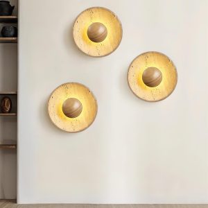 wm_17513808133837816908.jpg Memphis - Halo — trawertyn, okrągła 25 cm, beżowa