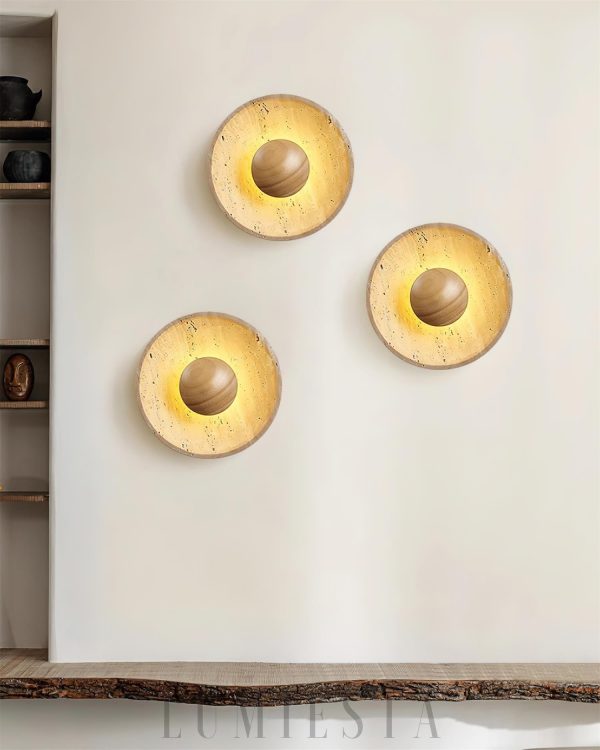 wm_17513808133837816908.jpg Memphis - Halo — trawertyn, okrągła 25 cm, beżowa