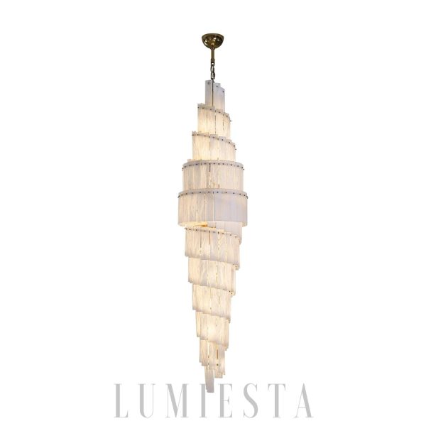 Kaskadowy żyrandol alabastrowy Type A 80x114cm