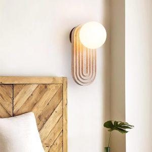 wm_17550643164441345099.jpg Owalny trawertynowy kinkiet Trent 11x16x25cm beżowy