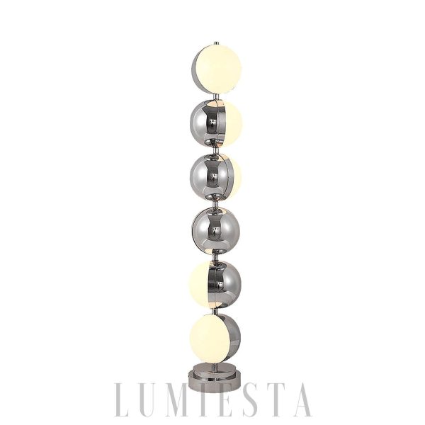 Lampka podłogowa Vloer z chromowanym wykończeniem 146cm