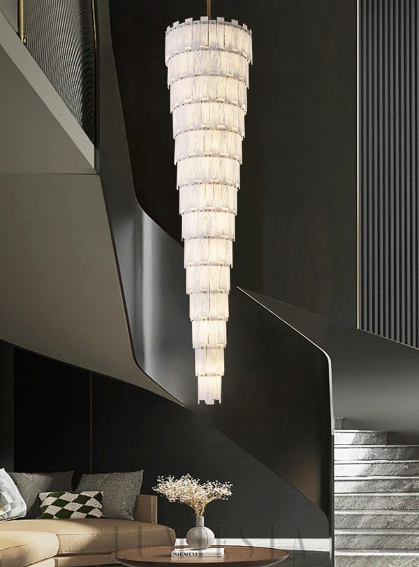 Kaskadowy żyrandol alabastrowy Type A 80x114cm