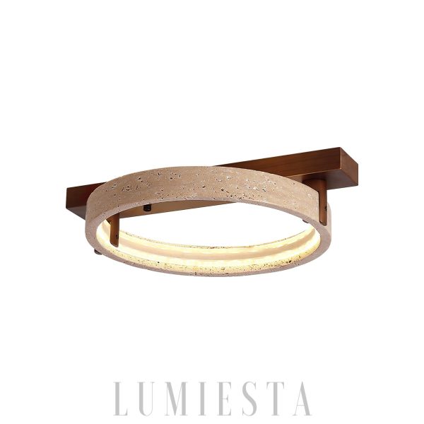 Maris - Lampa sufitowa w kolorze beżowym z travertynu