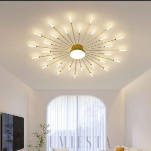 Dunep - Żyrandol nordycki do salonu wielogłowicowy