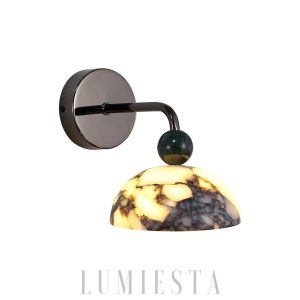 wm_18043703533852937610.jpg Minimalistyczny kinkiet marmurowa kopuła biały czarny 15cm