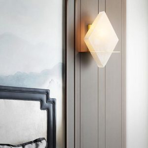 wm_18070907355024088159.jpg Rhombus - Alabastrowa lampa ścienna nowoczesna 20 cm