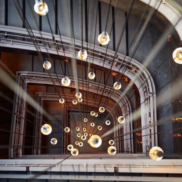 Raindropa - lampa wisząca w stylu nowoczesnym z kryształami