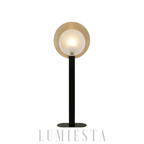 Altai - Lampa podłogowa Alabaster, nowoczesna Ø50×H140 cm