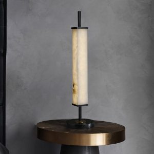 Serano - Alabaster mosiądz – ciepłe światło, 59 cm