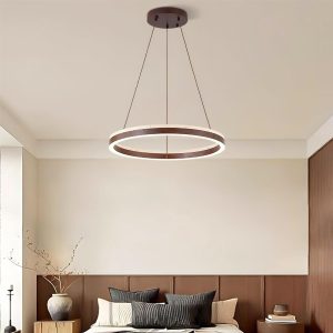 wm_18410396913193143486.jpg Solaro - Okrągły żyrandol z trawertynu lampa wisząca beżowy okrągła z drewnem nad stół