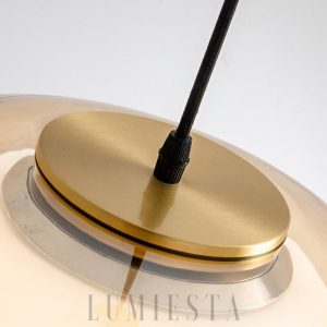 Nowoczesna lampa wisząca w kształcie kulistym do kuchni