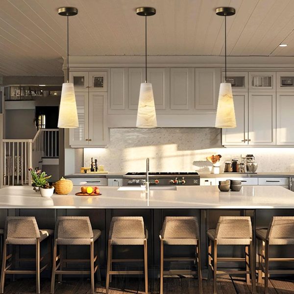 wm_184490845608319503.jpg Lampa wisząca stożkowa alabastrowa złota i biała 12 5 cm