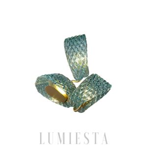 Orkney - Nowoczesna lampa ścienna z niebieskiego szkła