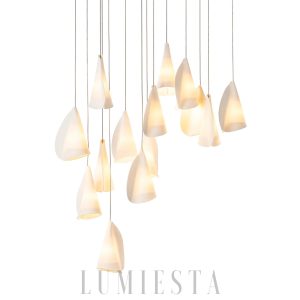 Nowoczesny klaster lamp wiszących Series 21 – biały