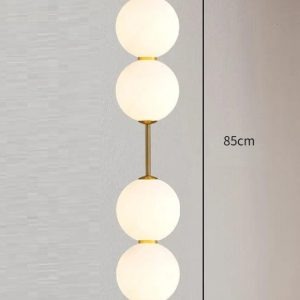 Nowoczesna lampa wisząca z podwójnym okrągłym kloszem