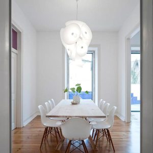 Lampa wisząca Nebula o białym kolorze średnica 70 cm