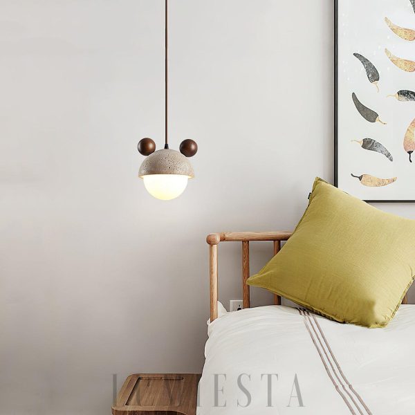 wm_2414325182838574980.jpg Lampa wisząca Domiere z travertynu i drewnianymi akcentami