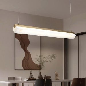 Lampa wisząca Alabaster w stylu nowoczesnym 100cm i 120cm