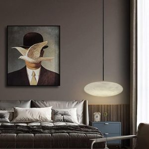 Tongotdi - Elegancka lampa wisząca: marmur i mosiądz