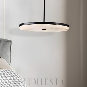 Manhattan - Alabaster okrągła czarno-biała Ø20/25/30 cm