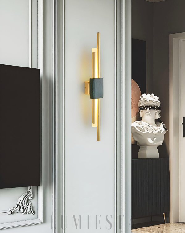 Lampa ścienna Marble Tanto w stylu nowoczesnym z marmuru