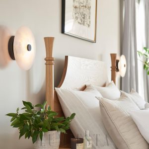 Ankeny - Lampa sufitowa Alabaster w kształcie okrągłym 20cm