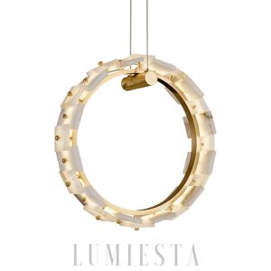 Rinno - Wiszący alabastrowy pierścień 36 cm