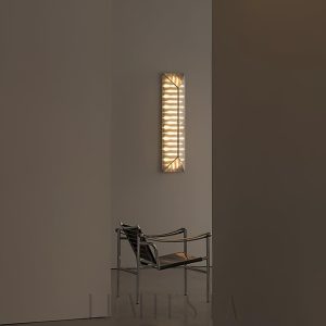 Nowoczesna lampa ścienna Fragment – chrom i szkło