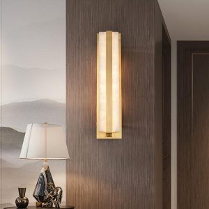 wm_3346352151172564971.jpg Silex - Lampa ścienna alabastrowa złota 45cm ciepłe światło