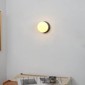 Tribeca - Lampa sufitowa w stylu retro czarna i biała 12cm