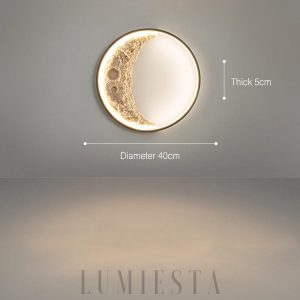 Luna - lampa ścienna w stylu nowoczesnym księżycowa