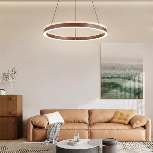 wm_3440194829826913719.jpg Solaro - Okrągły żyrandol z trawertynu lampa wisząca beżowy okrągła z drewnem nad stół