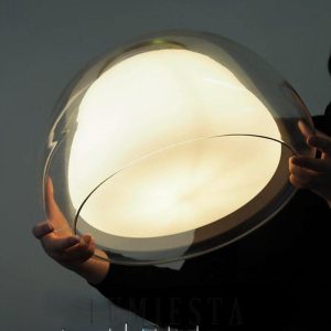 Nowoczesna lampa wisząca w kształcie kulistym do kuchni