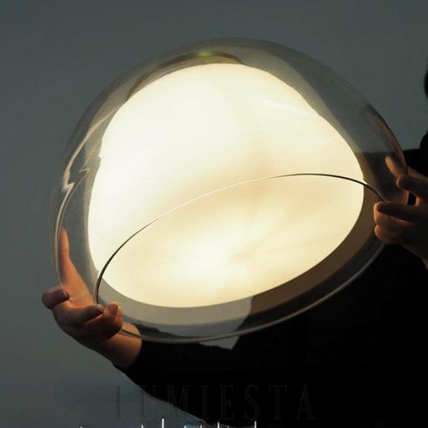 Nowoczesna lampa wisząca w kształcie kulistym do kuchni